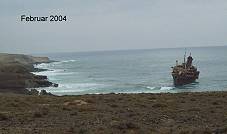February 2004: First look at the wreck...