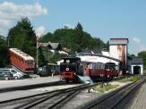 Zurck in Jenbach: Waggon der alten Hungerburgbahn ..? 