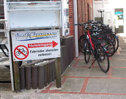 Fahrradverbot ..?