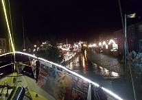 Ende des Abends: Noch einmal festliche Stimmung am Weener Hafen ...