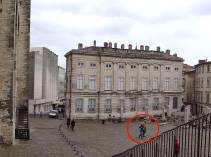 Ausschnitt: Nahe dem Papstpalast von Avignon ...