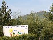 Eguisheim: Am Camp mit den 3 Burgen ...