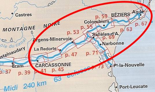Auf dem Canal du Midi: Immer aufwrts von Agde nach Carcassonne ...