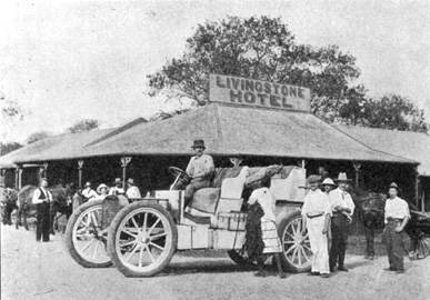 Ankunft an den Victoria Fllen in Livingstone am 08.09.1908
