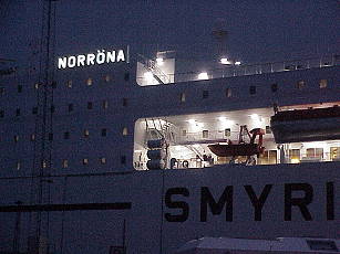 Noch Nacht auf der Norrna: Ankunft in Torshavn ...