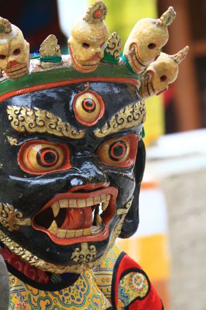 Maskenfest in Ladakhs Hauptstadt Leh ...