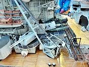 Bismarck-Details: Meisterhaft umgesetztes Modell. Der Erbauer hat das Schlachtschiff schon mehrfach gebaut und arbeitet zurzeit an einem Modell in 1:87!