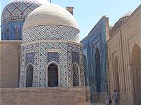 Usbekistan: Samarkand, ShahiSinda Mosaikgrber