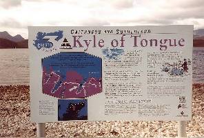 Begrungsschild: Am Kyle of Tongue ...