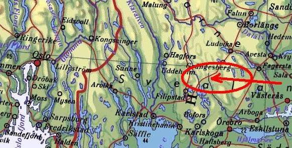 Das Gebiet des "Nittlven" in Mittelschweden ...