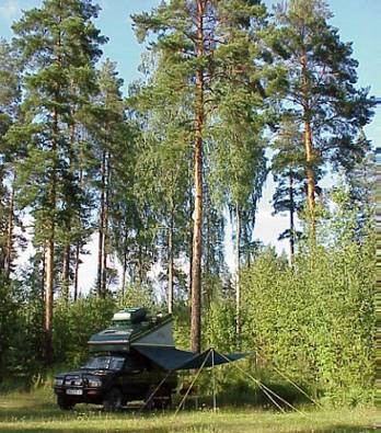 Endlich: das erste Camp in Finnland ...