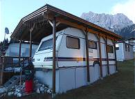 Campingplatz-Idylle (3): Wohnwagen ist immer und berall gemtlich ..?