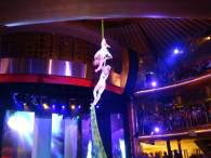 Abendshow nur bei leichtem Seegang ...