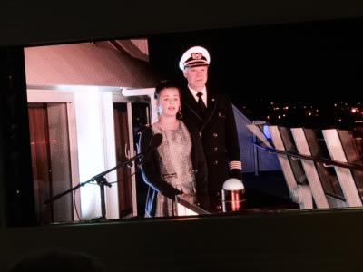 Emma Schweiger tauft das Schiff ...