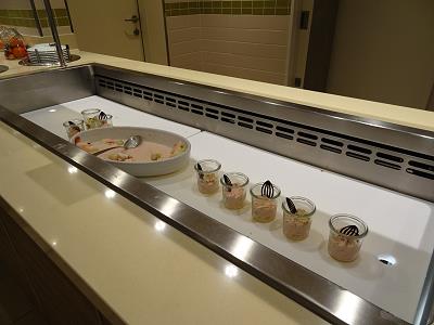 berschaubares Nachtischangebot ...