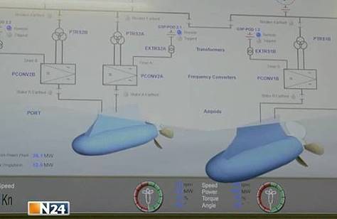 AIDAprima: Propellergondeln (Bild: Reportage N24 `The Final Countdown, Screenshot: Explorer Magazin)