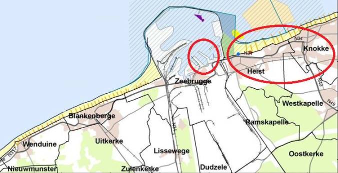 Vom Hafen zum Seebad Knokke ...