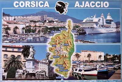 Souvenir Magnet des Tages: Corsica Ajaccio