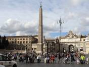 Endlich zurck: Wieder an der Piazza del Popolo