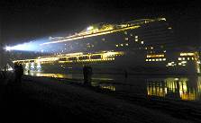 Annherung an die Jann-Berghaus-Brcke: 09.10.18, 06:11 Uhr