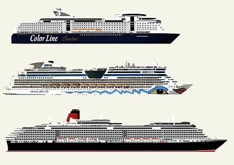 Color Magic, AIDAmar und Queen Victoria ...