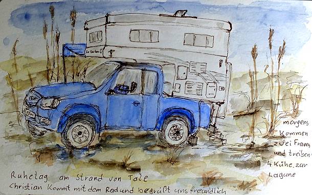 Ein Aquarell aus Albanien ...