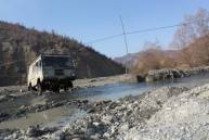 Kurzer Sprung ber das Gewsser ...