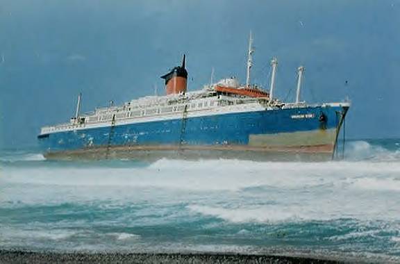 In 1994 she went hard aground in the Canary Islands ...