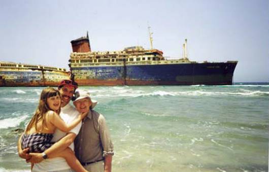Mein Vater begleitete uns 1996 noch einmal nach Fuerteventura ...
