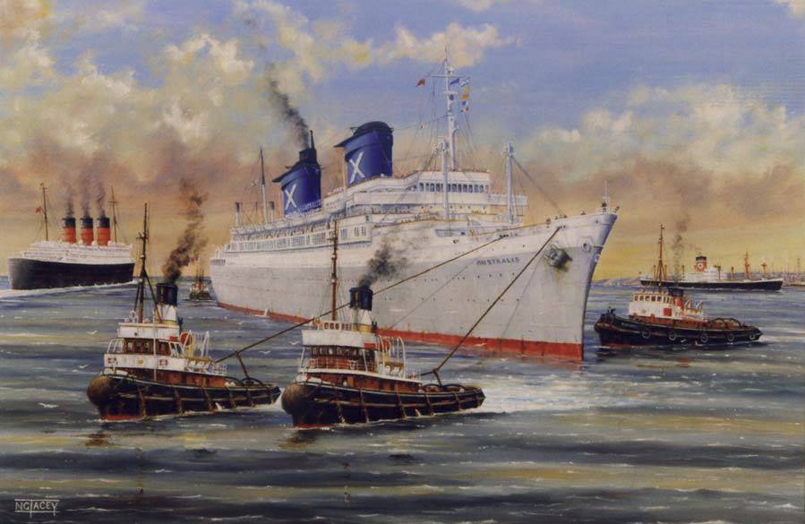 Mein Lieblingsölbild: Die AUSTRALIS, die mich in die Ferne brachte ... Mein Lieblingsölbild: Die AUSTRALIS, die mich in die Ferne brachte ...