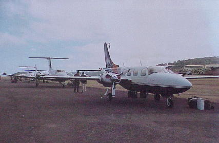 Die Flotte nach Ankunft auf Hamilton Island ...
