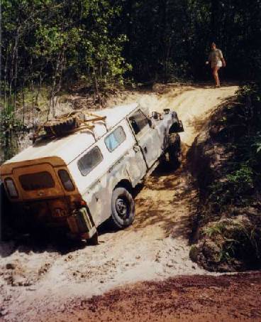 Den Hang hinauf aus der Lehmkuhle ...