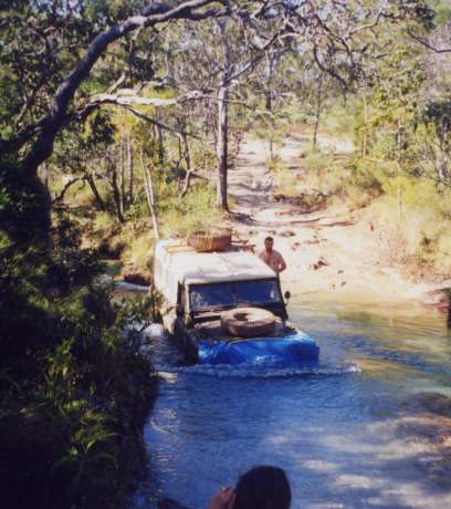 Manvrieren am Canal Creek ...