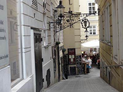 Typische Wiener Gasse ...