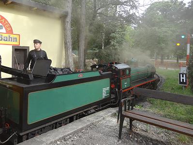 Alles unter Dampf bei der Liliputbahn ...