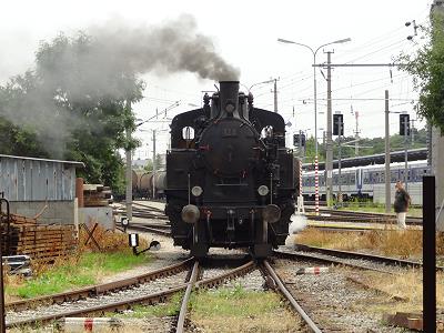 Ein Highlight fr alle Bahnfans: Dampflok in Betrieb ...