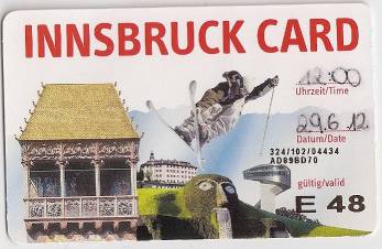 Empfehlenswert: Die Innsbruck Card ...