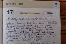 Im Gstebuch einige nette Eintragungen