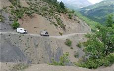 Sandabbrche in verschiedenen Farbtnen