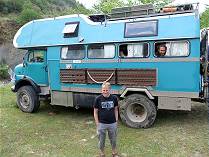 Coole Typen allesamt, den Wiener treffen wir in Berat wieder ...