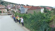 Begrungskommando an der Ortseinfahrt 