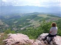 Von hier aus sieht die Strae nicht schwierig aus ...