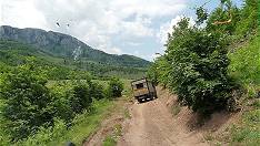 Balance vorbei an Auswaschungen ...