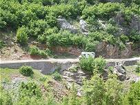 SH36: Nach Muhurr hinunter am Drin 