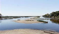 Unzugngliche Lagunenlandschaft ...