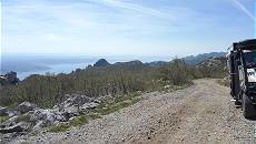 Blick auf Meer und Inseln ...