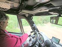 Kehre suboptimal angefahren - bergauf wird es besser!