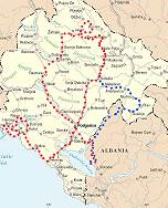 Route durch Montenegro