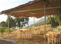 Sonnenschein und Blick aufs Meer