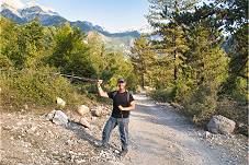 Thomas Bauer am ersten Wandertag in Theth, Albanien